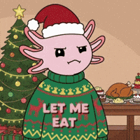 Christmas Eating GIF