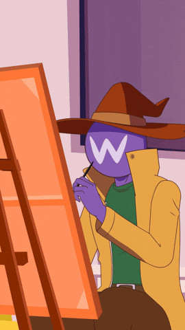 Art Sitting GIF