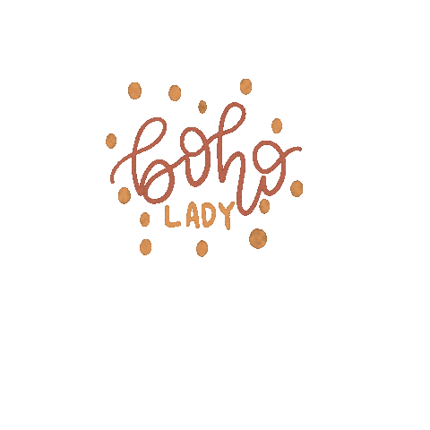 RainbowMillShoppe lady boho polka dots rainbowmillshoppe Sticker