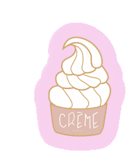 Cookie Sticker by CREME LONDON