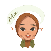 Hijab Wow Sticker by Rafhi Dominic
