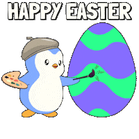 Easter Bunny Penguin Sticker by Pudgy Penguins