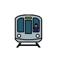 Public Transit Train Sticker by Metro Los Angeles