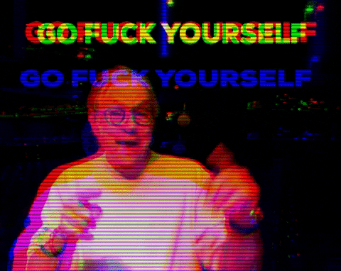 thelewisblack giphygifmaker angry trippy fuck you GIF