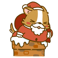 Welsh Corgi Christmas Sticker by Lazy Corgi