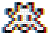 Space Invader Sticker
