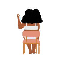 afro washday Sticker by Actual Footage of Me