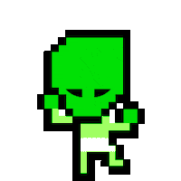 greenmangaming alien celebrating gamer jumping Sticker