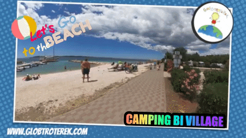 Globtroterek giphygifmaker giphyattribution beach camping GIF