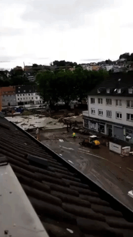 Cleanup Begins in German City of Hagen Amid Catastrophic Flooding