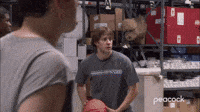 Jim Passes the Ball to Michael