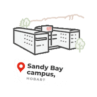 universityoftasmania tasmania utas university of tasmania location utas Sticker