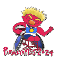 Wheelchair Rugby Olympics Sticker by chris timmons