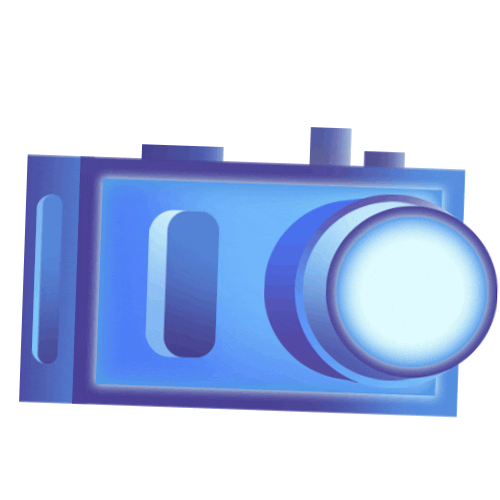 MetresAway1805 giphyupload blue camera click Sticker