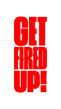 fired up fire Sticker by Fleishigs Magazine