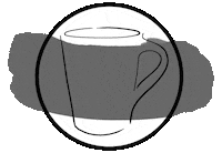 Hantwerck handmade mug clay pottery Sticker