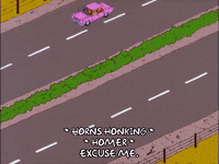 episode 15 simpsons car GIF