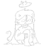 Happy Doodle Sticker