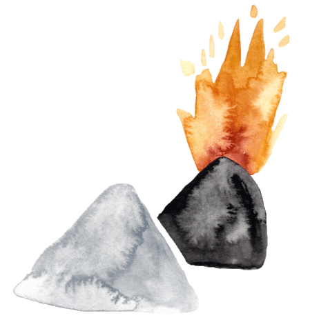 Fireworks Volcano Sticker by gretasschwester