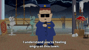 angry police GIF by South Park 