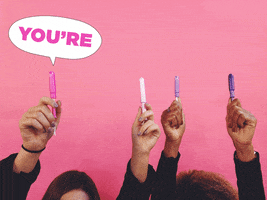 ubykotexbrand yes cheers girl power hooray GIF