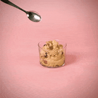 Spooning dessert cookiedough spooning naschen GIF