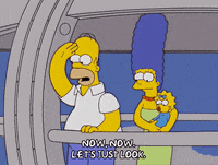 watching homer simpson GIF
