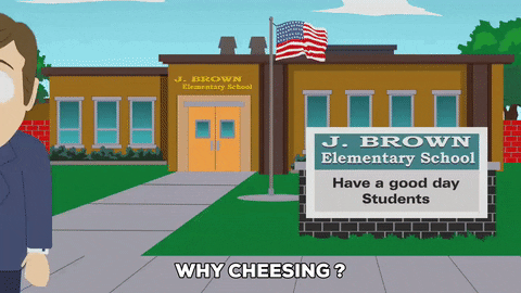 reporter cheesing GIF by South Park 