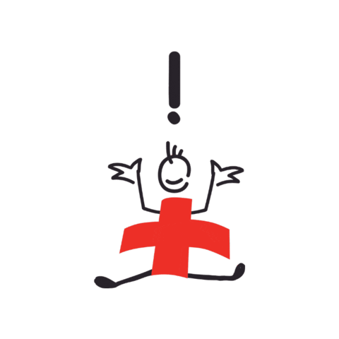 Sami Ausrufezeichen Sticker by Schweizerischer Samariterbund