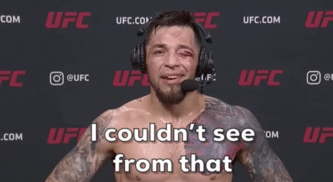 Cant See The Pit GIF by UFC