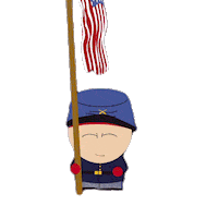 Flag S3E14 Sticker by South Park