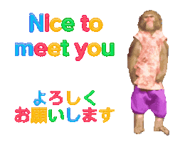 Fun Nice To Meet You Sticker