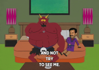 saddam hussein satan GIF by South Park 