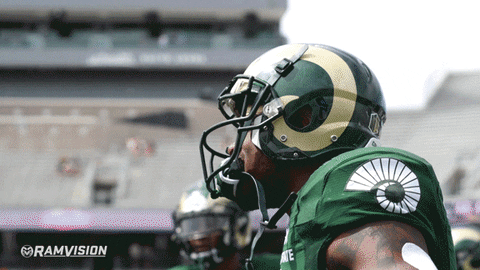 Rams Football Csurams GIF by Colorado State Rams