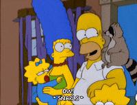 homer simpson bite GIF