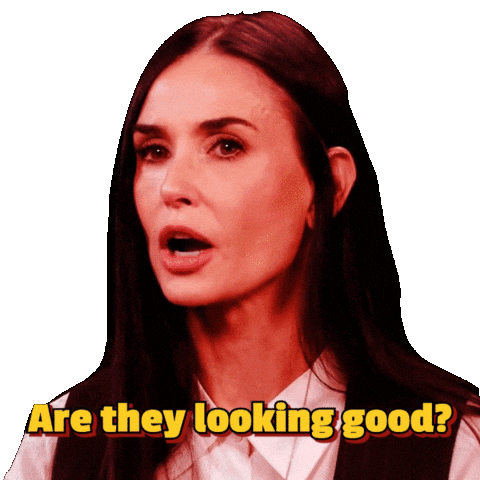 Looking Good Demi Moore Sticker by First We Feast