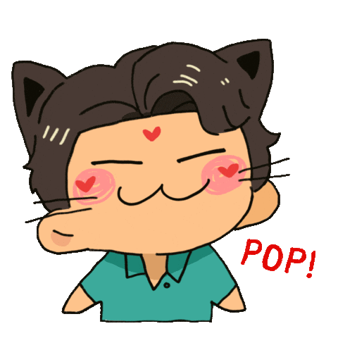 Pop Cat Meme Sticker by AJ