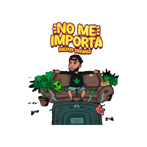 RalphyDreamz weed 420 bad bunny bachata Sticker