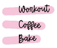 justjesscakeco coffee workout bake justjess Sticker