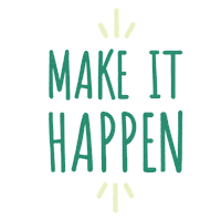 Make It Happen Vibes Sticker by Dandy Modern Food