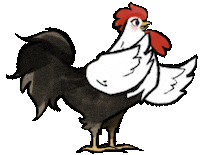 Chinese Zodiac Chicken Sticker by Sticky Brain Studios