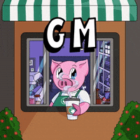 Good Morning Coffee GIF by Piggyverse
