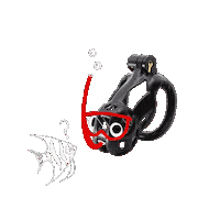 Cobra Chastity Sticker by KINK3Ddesigns