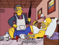 homer simpson eating GIF