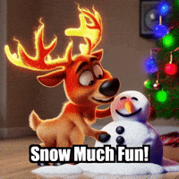 elkijahspark snow winter snowman seasonal events GIF