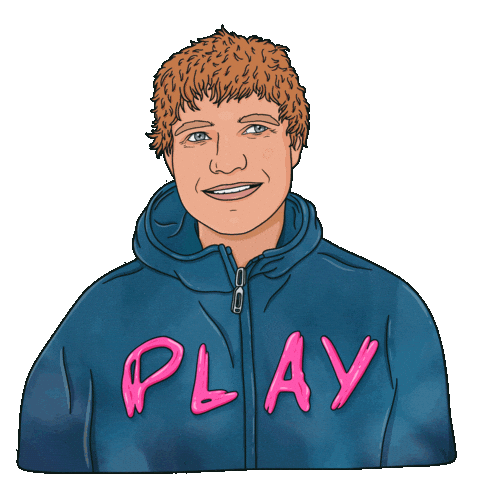 Ed Sheeran Pink Sticker by Nora Fikse