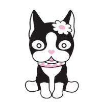 Bulldog Pensando Sticker
