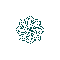 Frymusja flower green zielony kwiatek Sticker