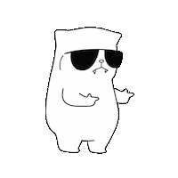 Pew Pew Finger Guns Sticker
