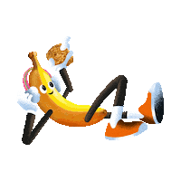 Character Banana Sticker by Goodies Kids Snacks